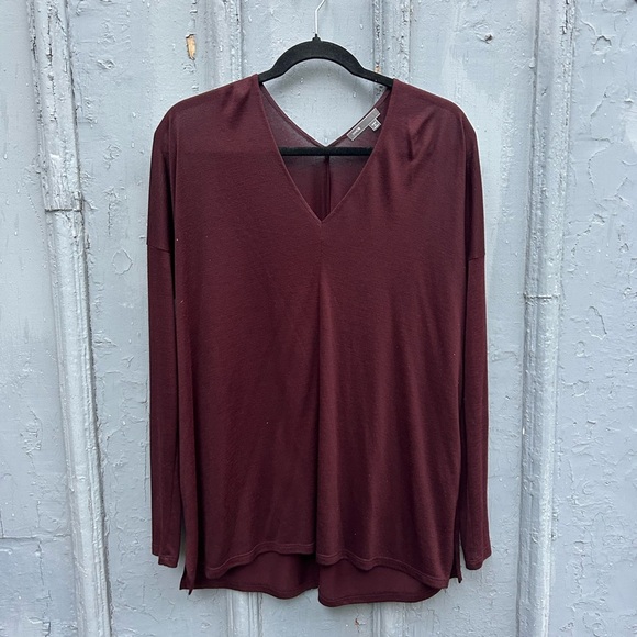 Vince Oxblood light knit long sleeve, size M - Picture 3 of 9